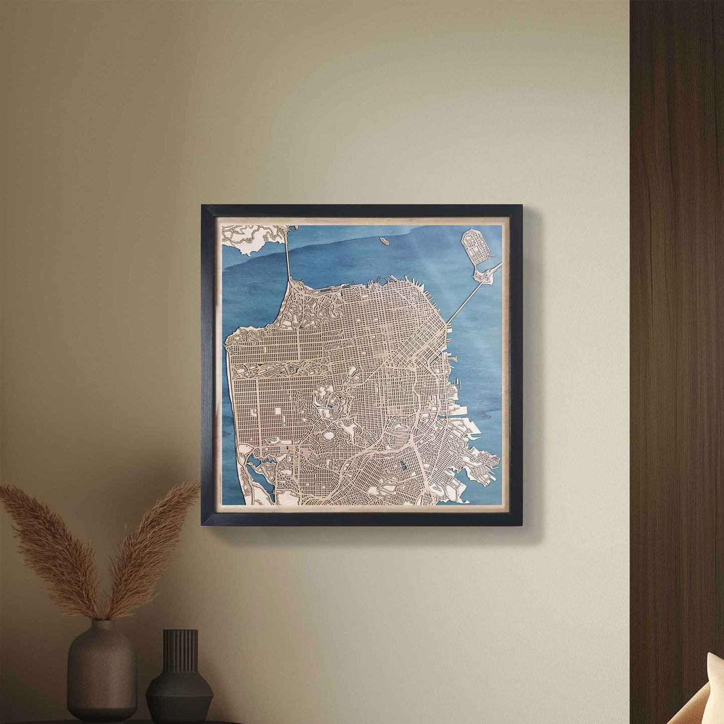 Bold San Francisco urban wall art, perfect for adding city vibes to your walls.