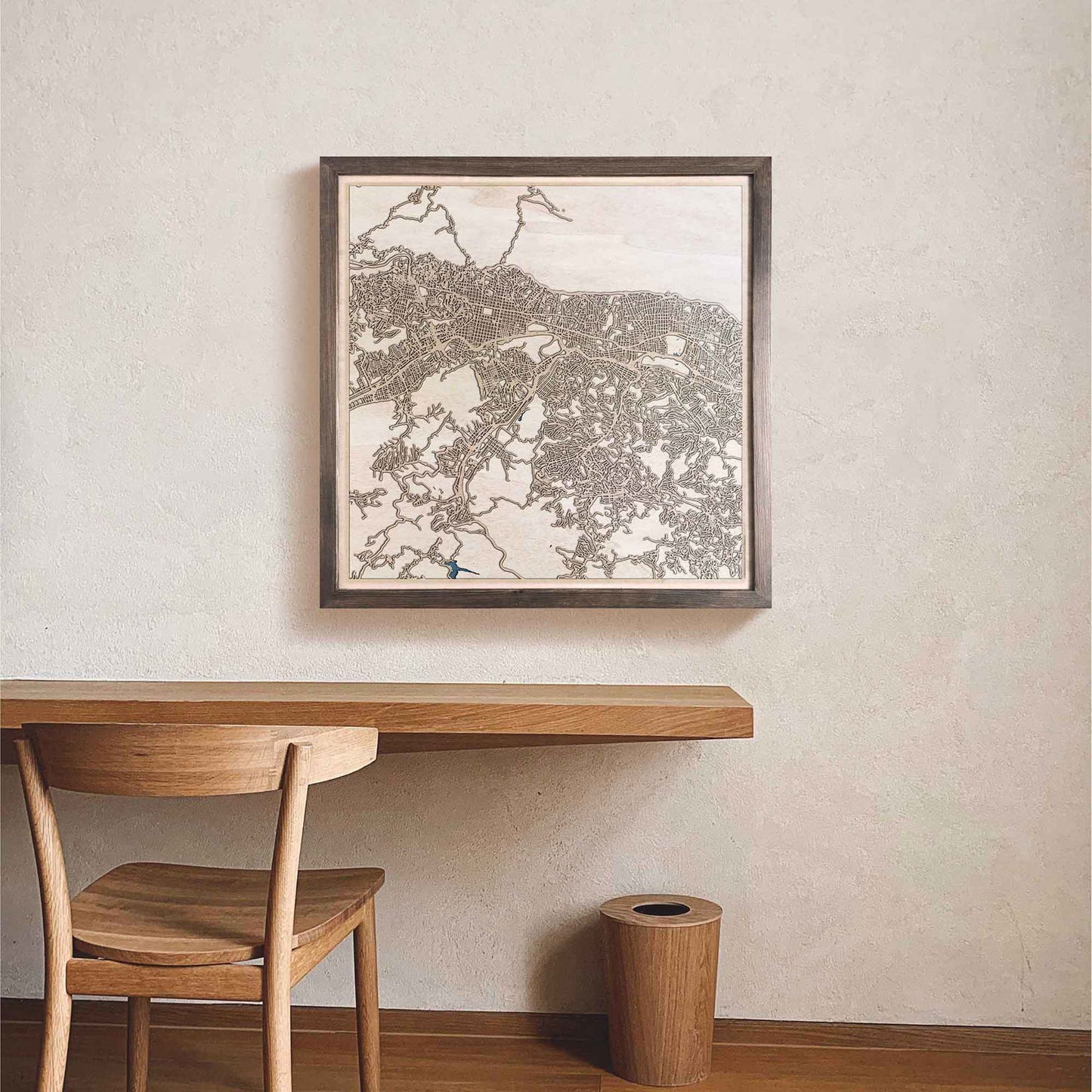 Caracas Wooden Map by CityWood - Custom Wood Map Art - Unique Laser Cut Engraved - Anniversary Gift