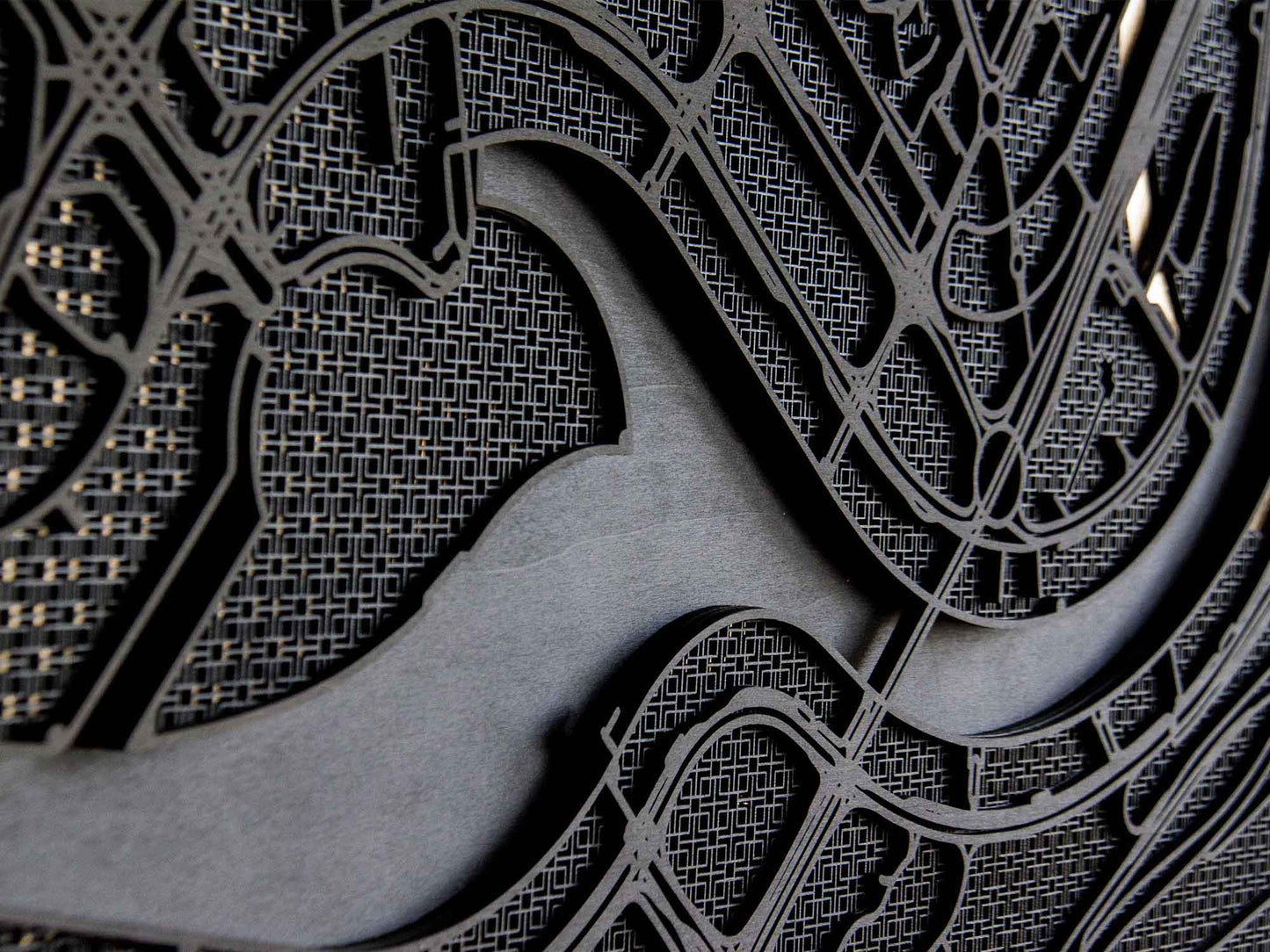 Dubai Map Wall Art – Custom Laser-Cut Design in Black & Gold