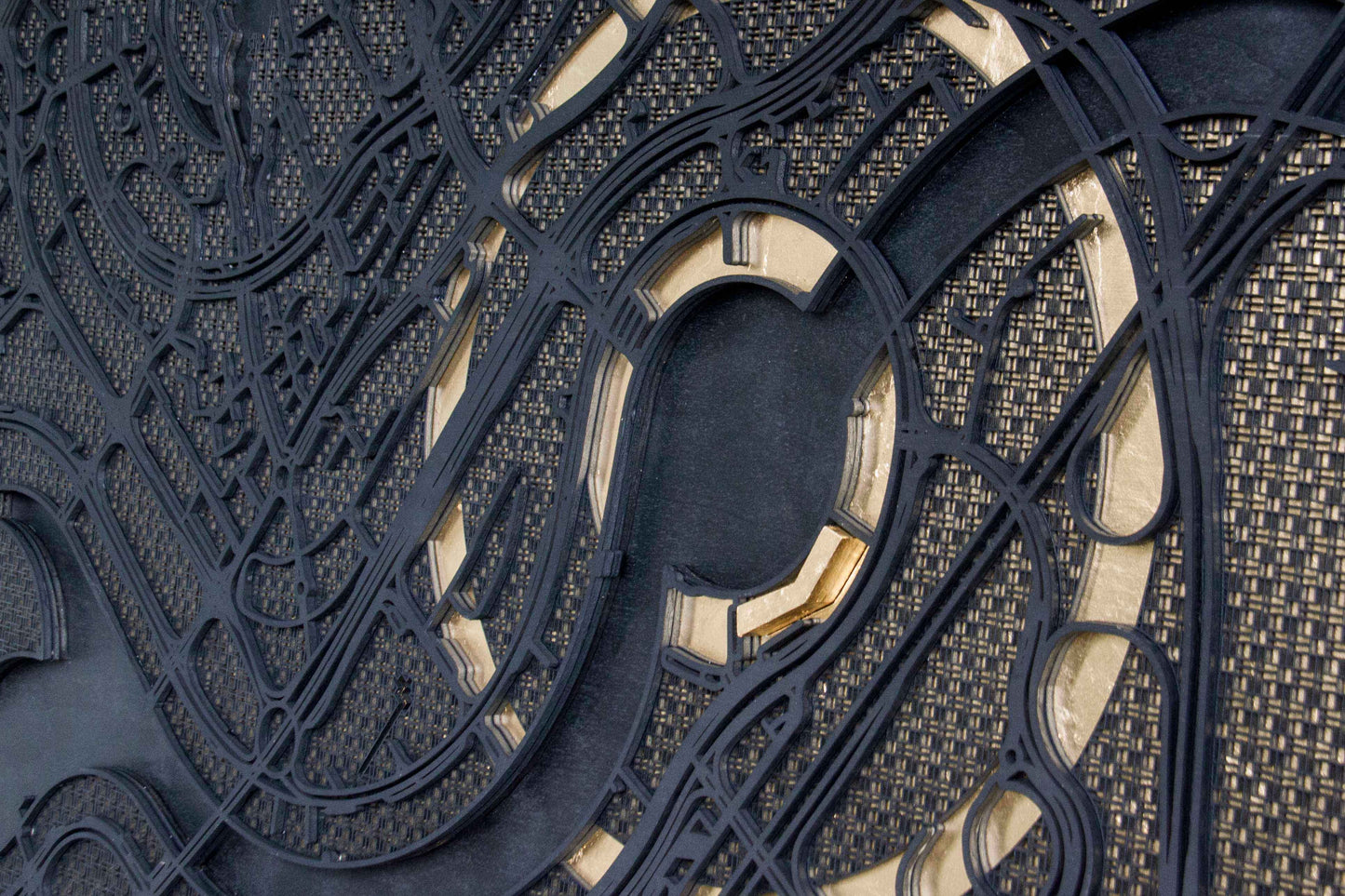 Dubai Map Wall Art – Custom Laser-Cut Design in Black & Gold