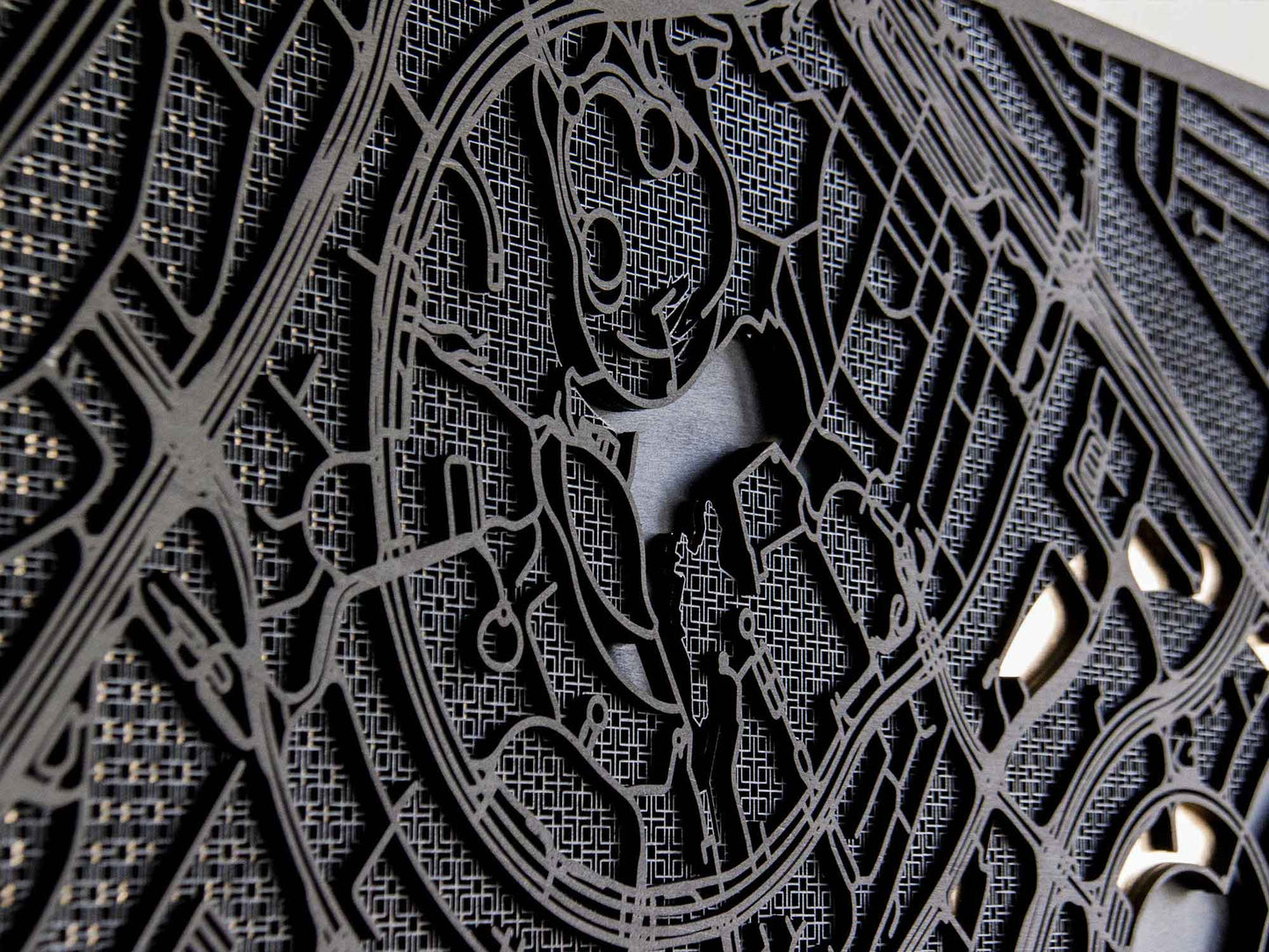 Dubai Map Wall Art – Custom Laser-Cut Design in Black & Gold
