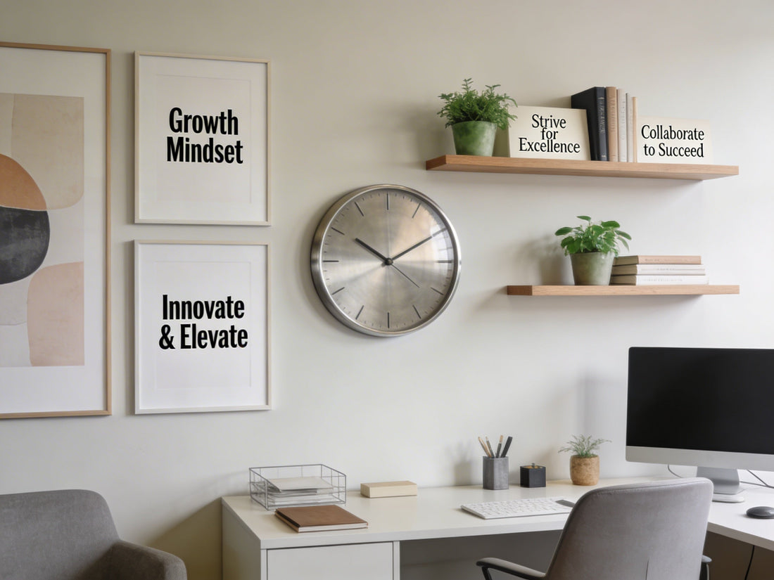 What are some professional office wall décor ideas