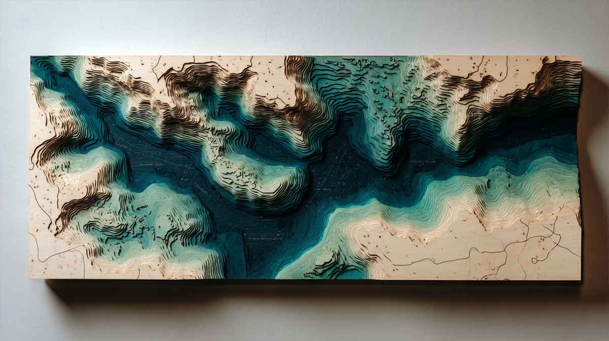 Where to Buy Custom 3D Lake Art | Wooden Lake Maps & Gifts – CityWood