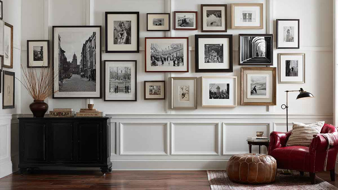 So dekorieren Sie eine große Wand in Ihrem Wohnzimmer