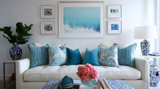 How do I decorate above my couch?