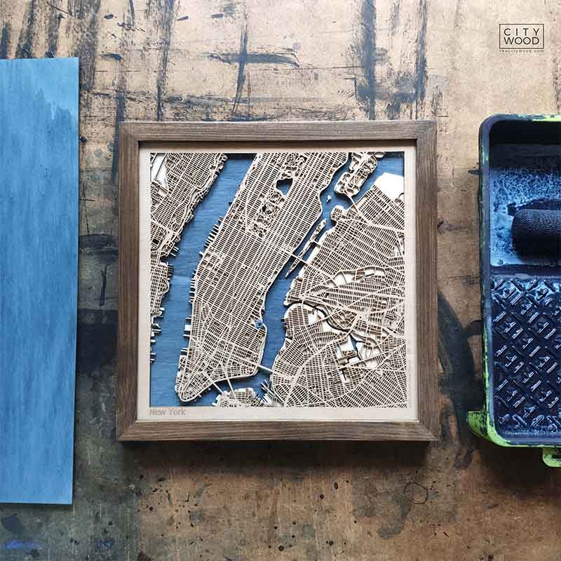 2369❣️ FUKUOKA 3D Wood City Map 2369❣️ FUKUOKA 3D Wood City Map