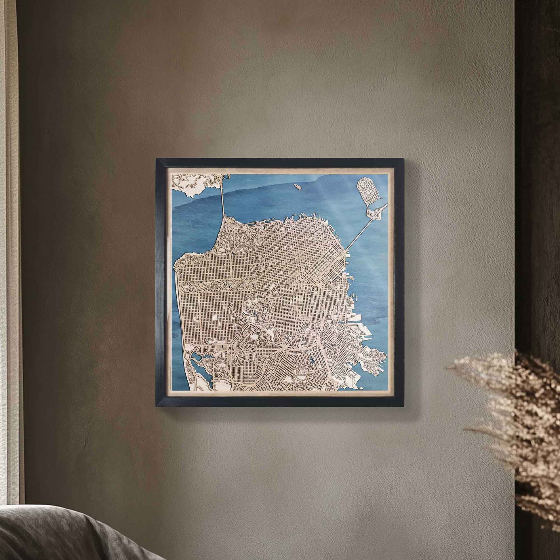A stunning 3D laser cut map of San Francisco, perfect for decor or gifts.