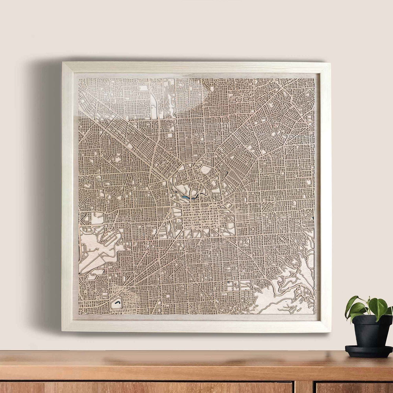 Adelaide Wooden Map by CityWood - Custom Wood Map Art - Unique Laser Cut Engraved - Anniversary Gift