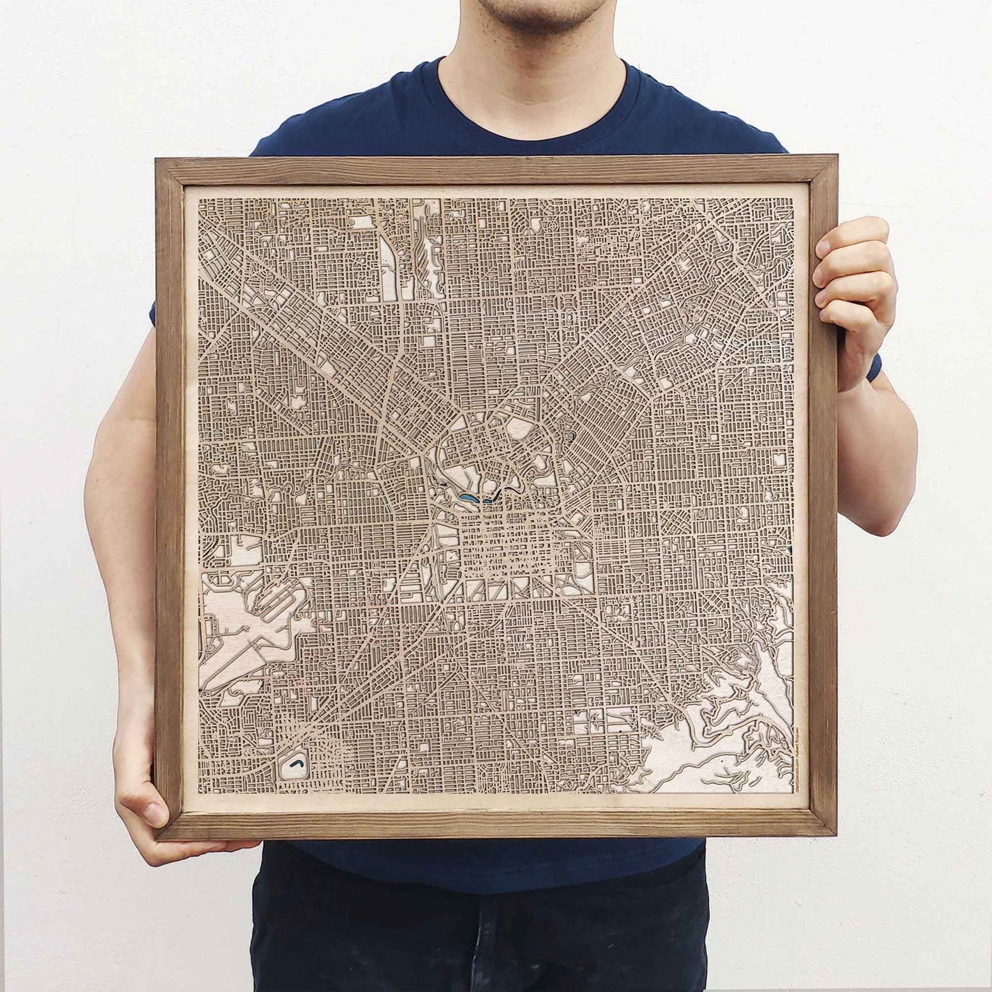 Adelaide Wooden Map by CityWood - Custom Wood Map Art - Unique Laser Cut Engraved - Anniversary Gift