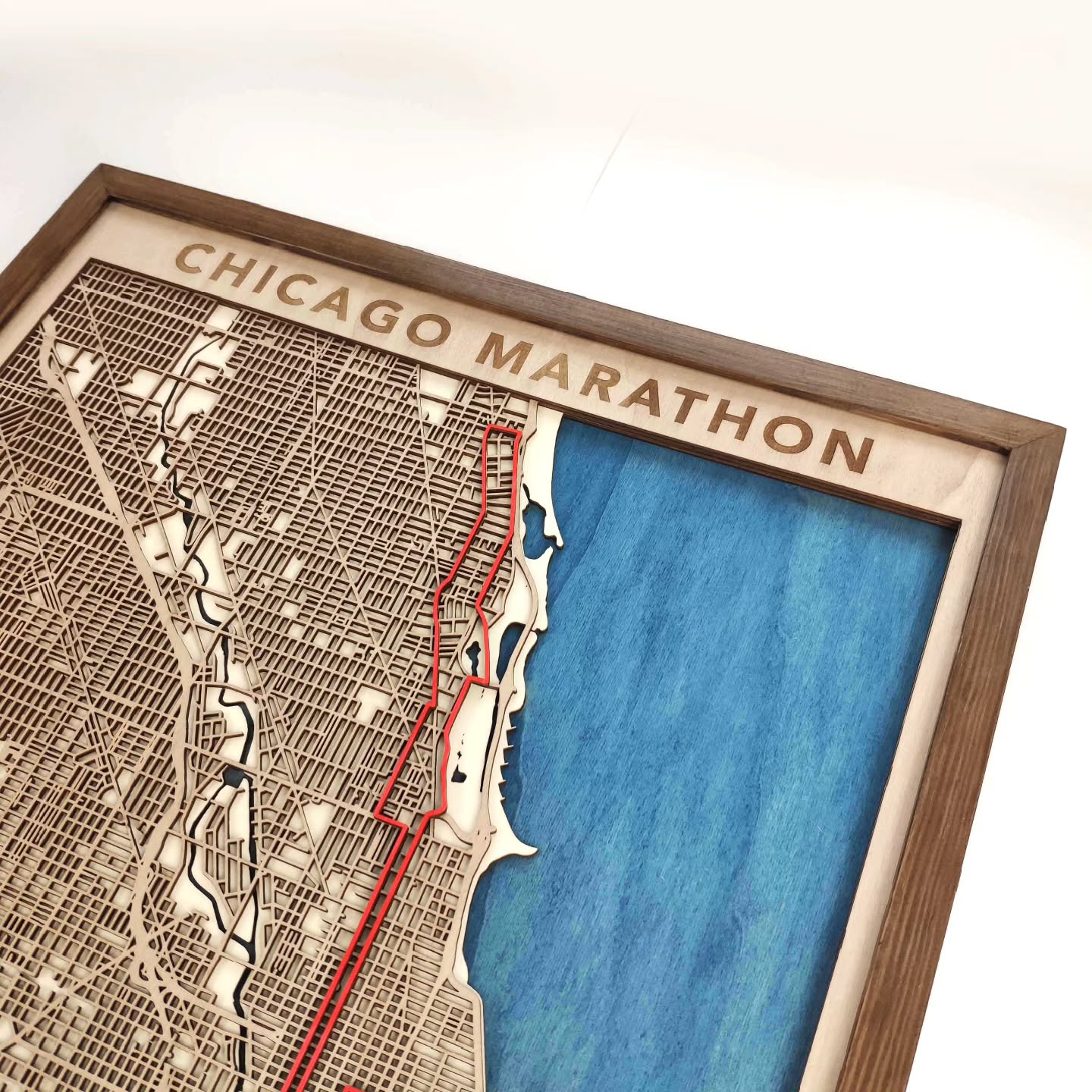 Chicago marathon map