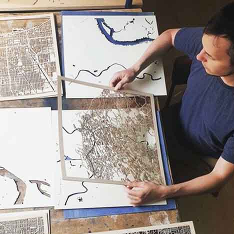 CityWood - Custom Wood Map Art - Unique Laser Cut Engraved