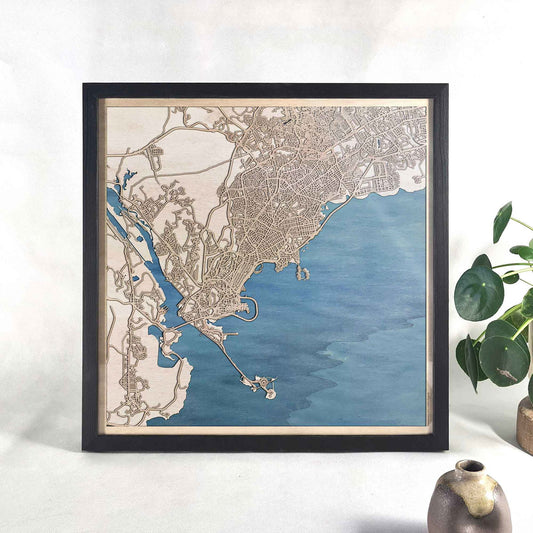 Panama Wooden Map by CityWood - Custom Wood Map Art - Unique Laser Cut Engraved - Anniversary Gift