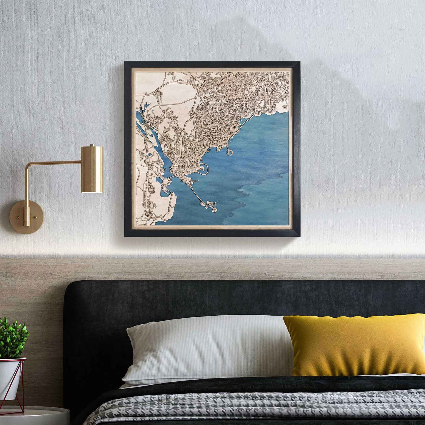 Panama Wooden Map by CityWood - Custom Wood Map Art - Unique Laser Cut Engraved - Anniversary Gift