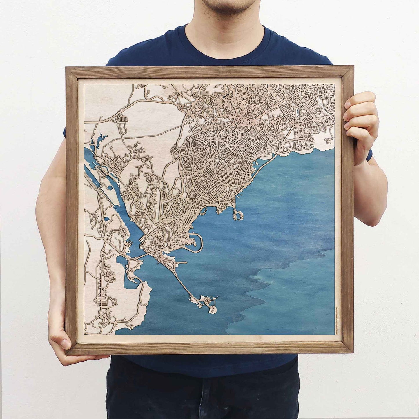 Panama Wooden Map by CityWood - Custom Wood Map Art - Unique Laser Cut Engraved - Anniversary Gift