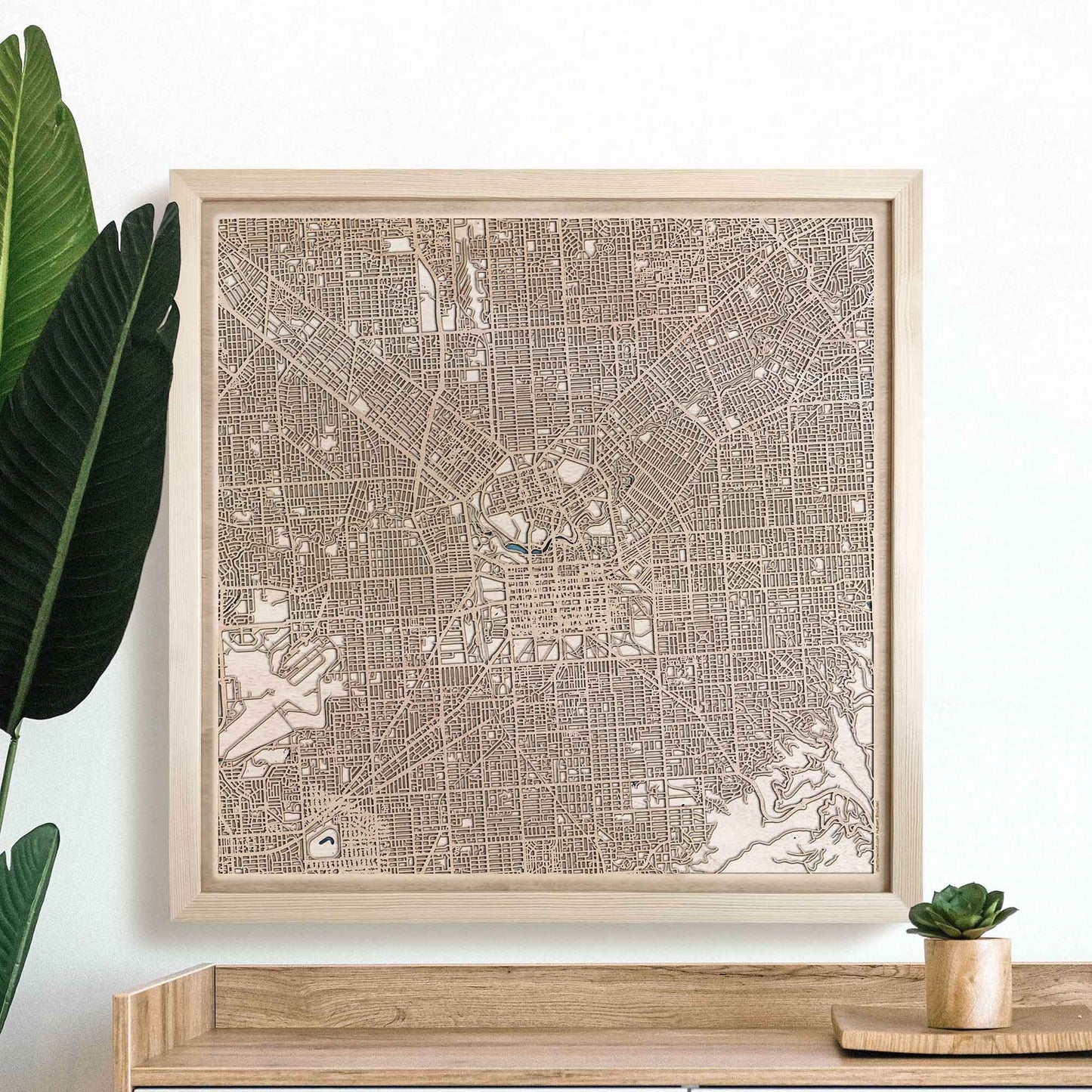 Adelaide Wooden Map by CityWood - Custom Wood Map Art - Unique Laser Cut Engraved - Anniversary Gift