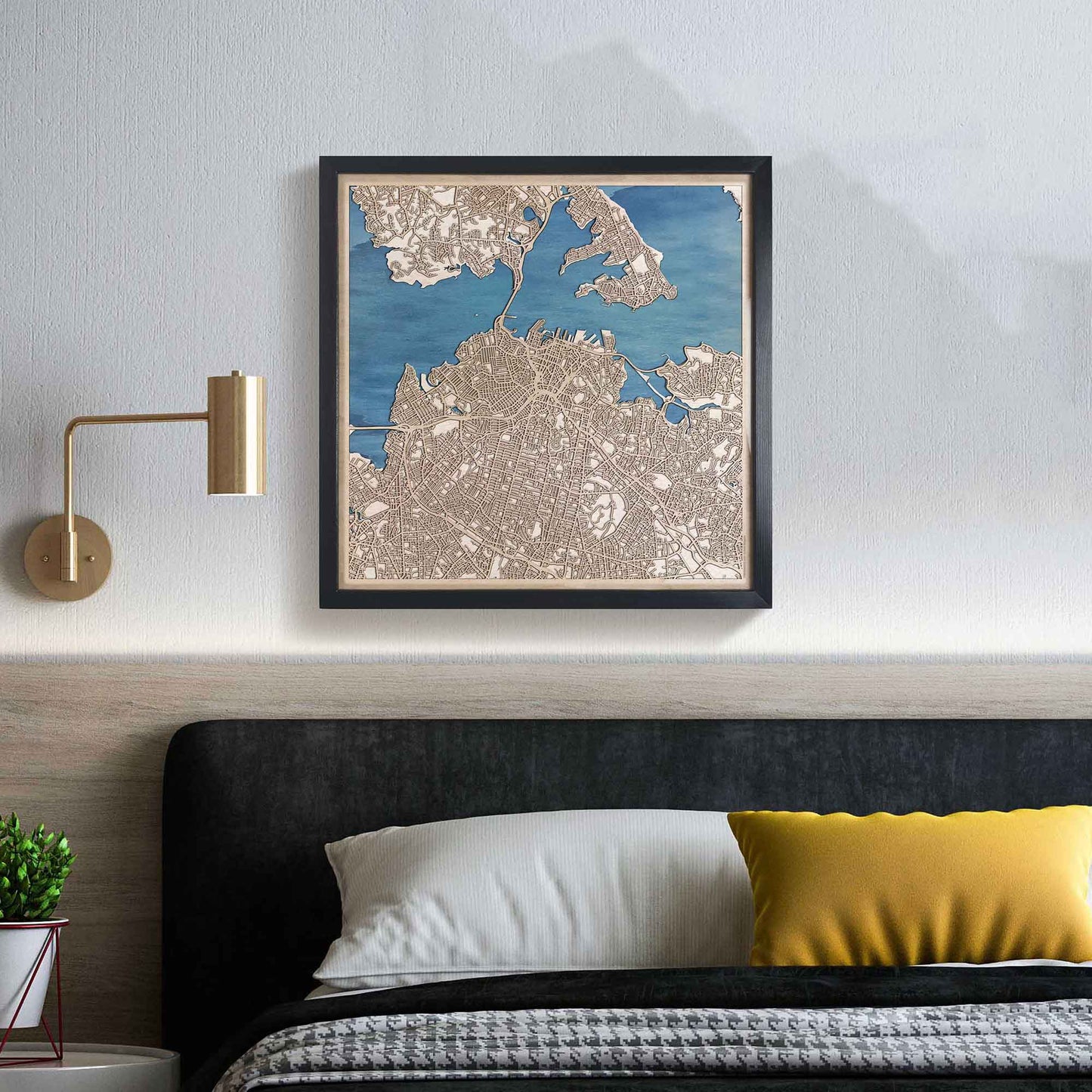Auckland Wooden Map by CityWood - Custom Wood Map Art - Unique Laser Cut Engraved - Anniversary Gift