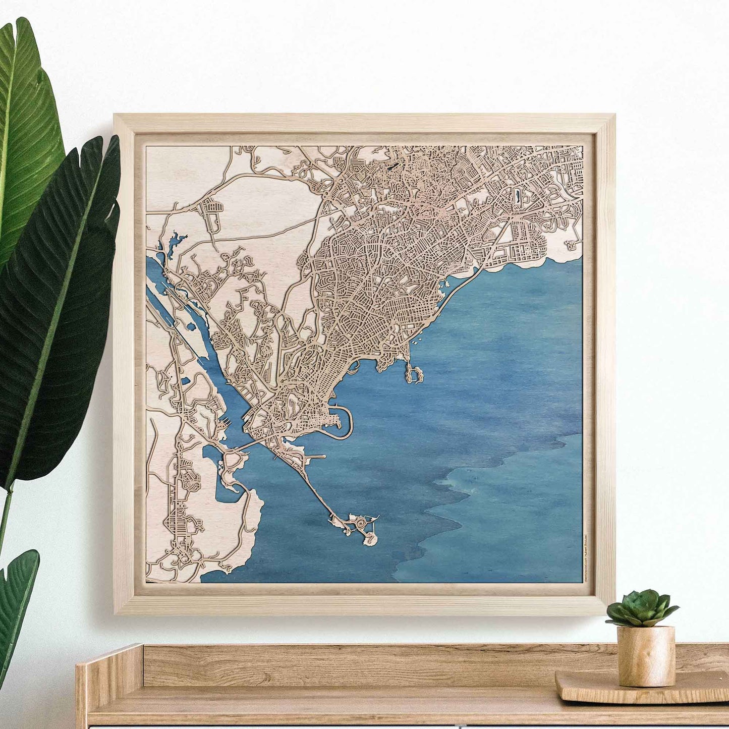 Panama Wooden Map by CityWood - Custom Wood Map Art - Unique Laser Cut Engraved - Anniversary Gift